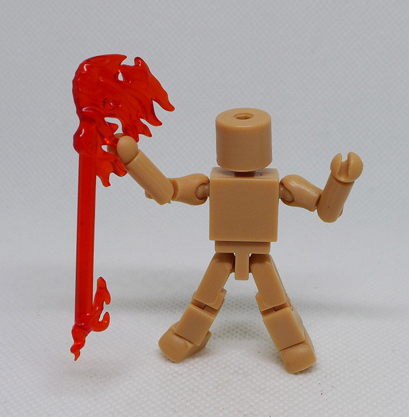 Last One: Flaming Staff Accessory (Lego Size)