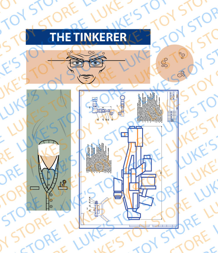 The Tinkerer Character Sticker Kit with Weapon