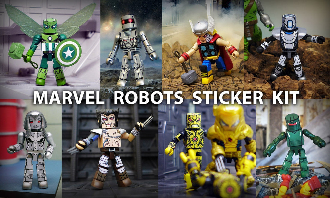 Marvel Robots Sticker Kit Assembly Guide