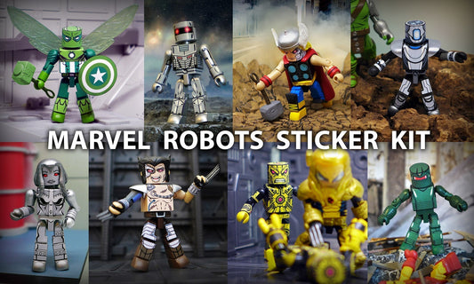 Marvel Robots Sticker Kit Assembly Guide
