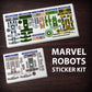 Marvel Robots Sticker Kit