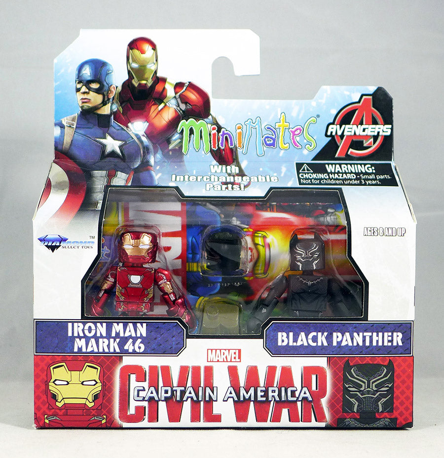 Marvel Minimates Civil War Iron Man Mark 46 & Black Panther