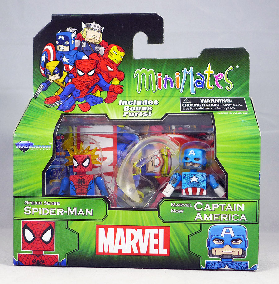 Best of Marvel Minimates Spider-Man & Captain America