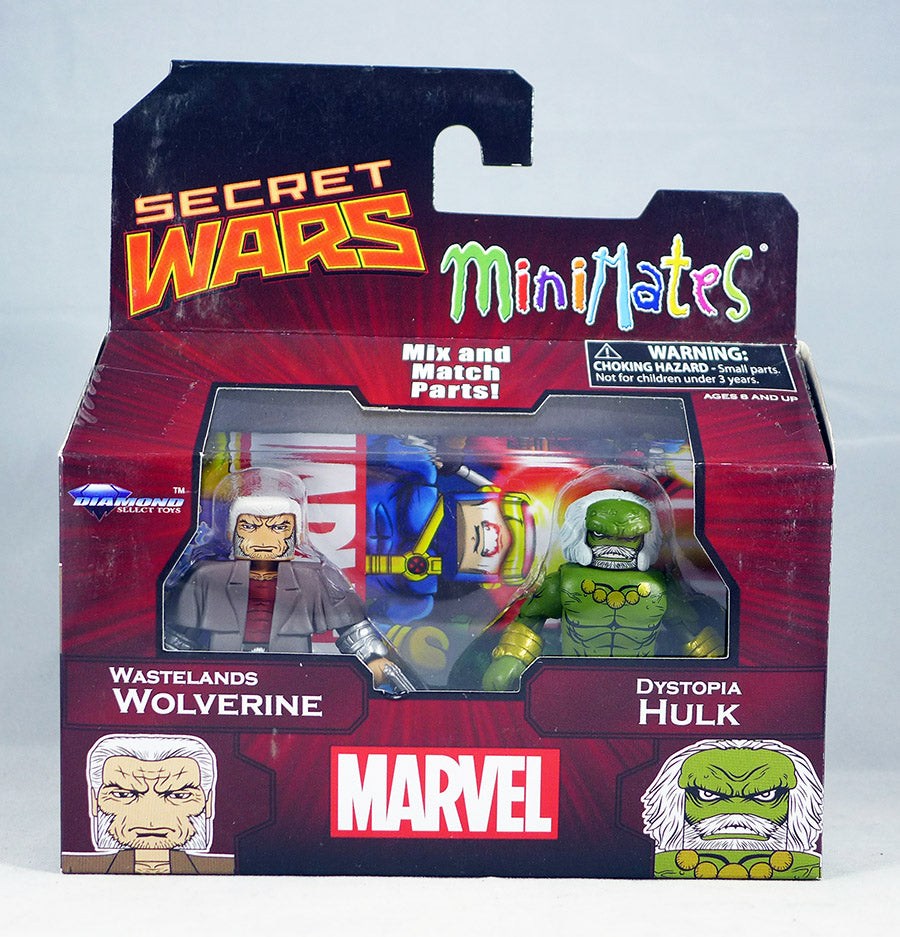 Marvel Minimates Wastelands Wolverine & Dystopia Hulk