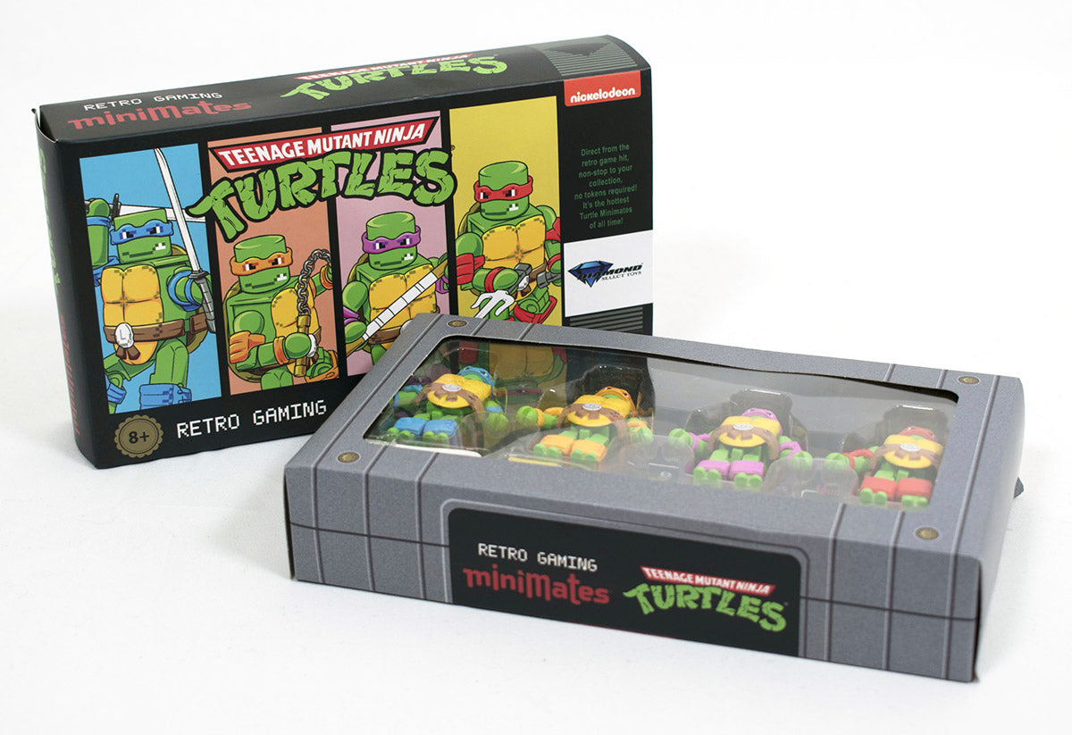 SDCC 2024 Exclusive TMNT Minimates Retro Gaming Box Set