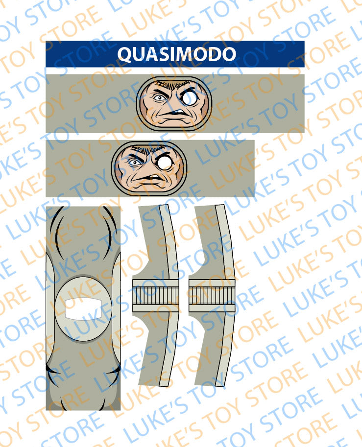 Quasimodo Character Stickers