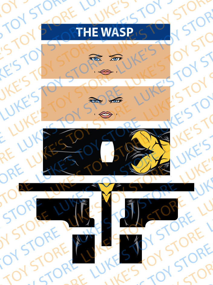 The Wasp Character Stickers by Barry Bradfield