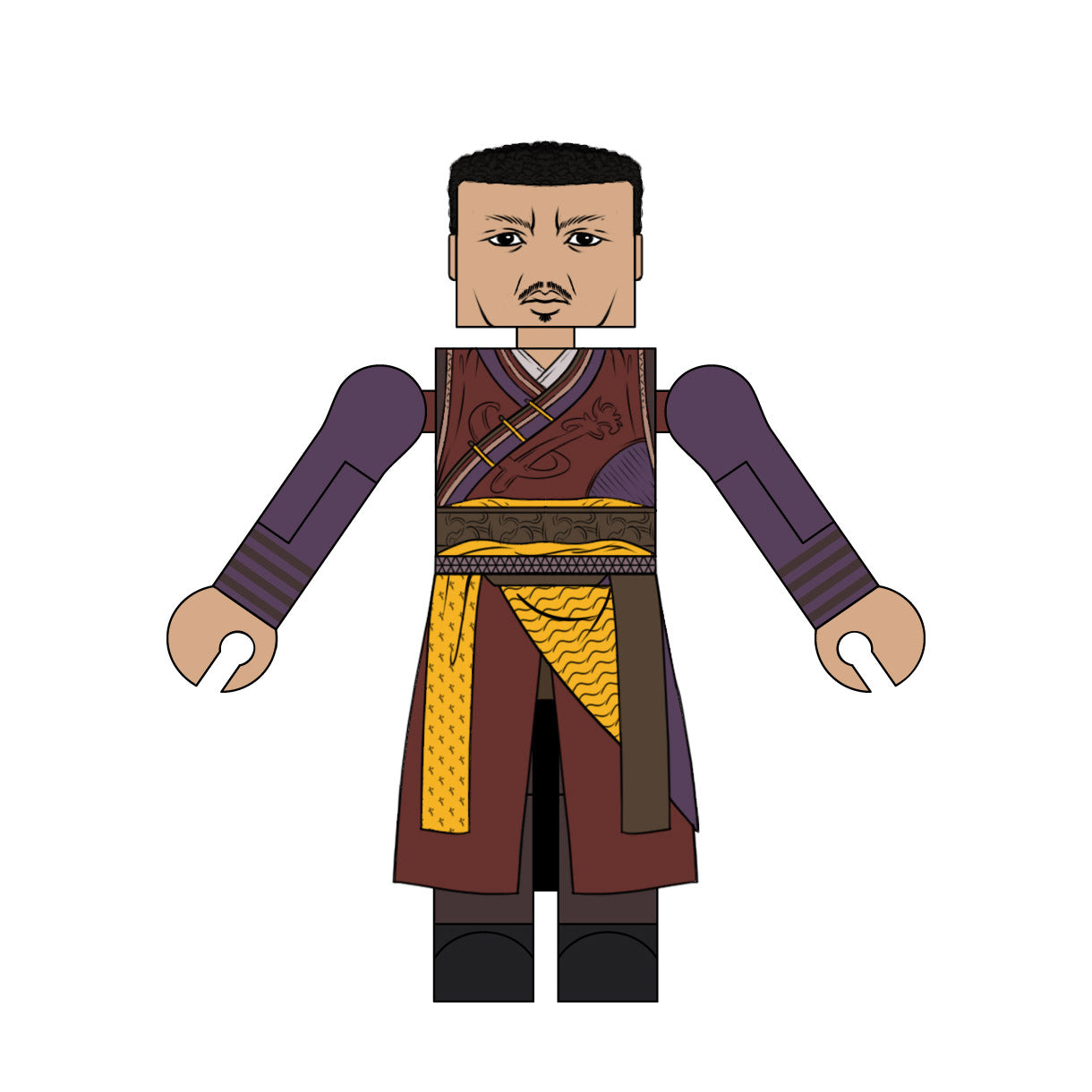Dead Doctor Strange & Scarlet Witch Custom Minimates with Wong Stickers