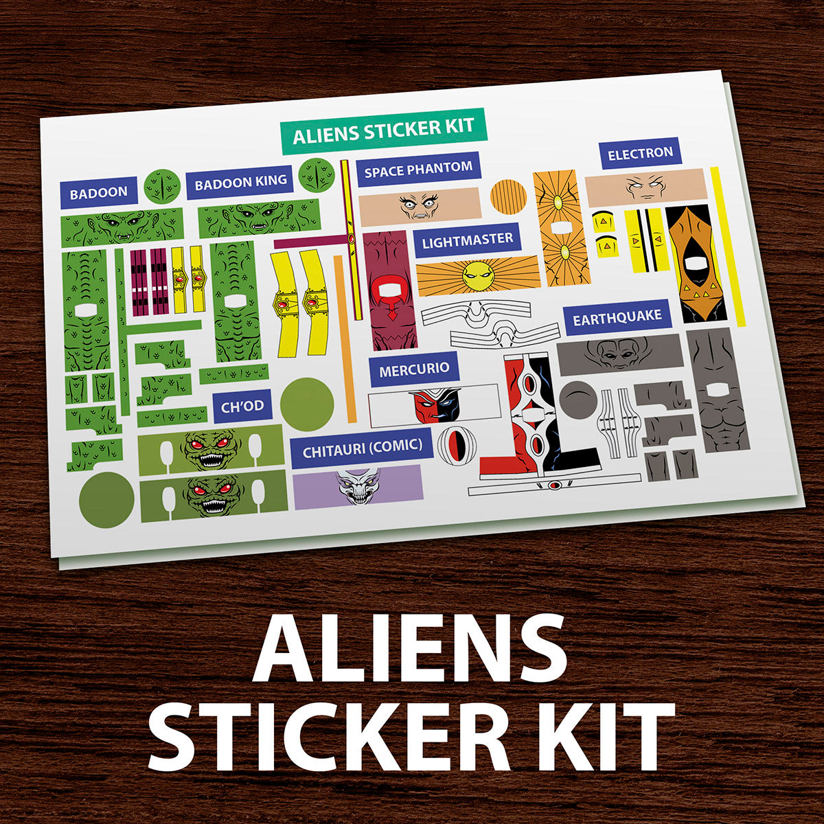 Alien Language Sticker Aliens Sticker Kit – Luke's Toy Store