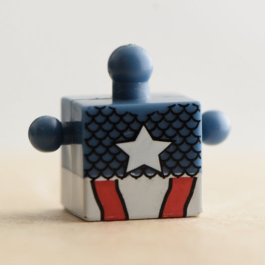 Captain America Red, White and Blue Torso (Marvel Wave 12)