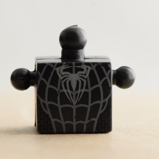 Black-Suited Spider-Man Black and Grey Torso (Marvel Wave 17)