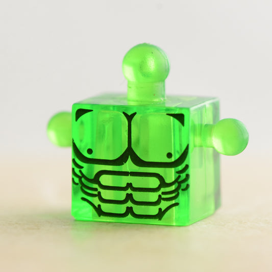 Gamma Hulk Translucent Green Torso (Marvel Wave 6)