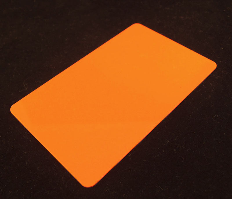 Orange Colored Plastic Sheet for Customizing
